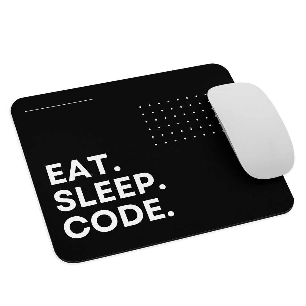 Black and White Minimalist Mouse Pad