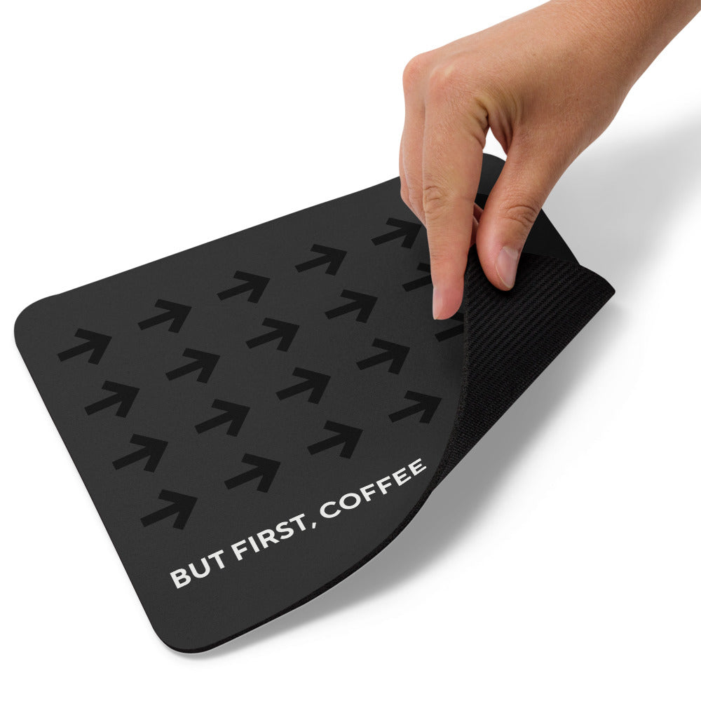 Black Grey and White Minimalist Mouse pad