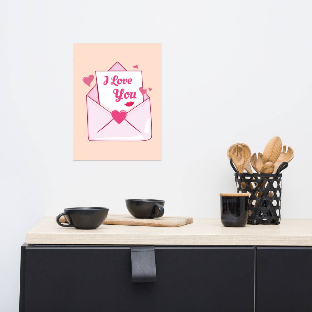 Valentine's Day Letter Photo Paper Poster