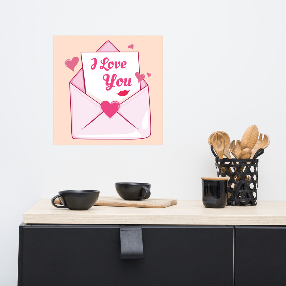 Valentine's Day Letter Photo Paper Poster