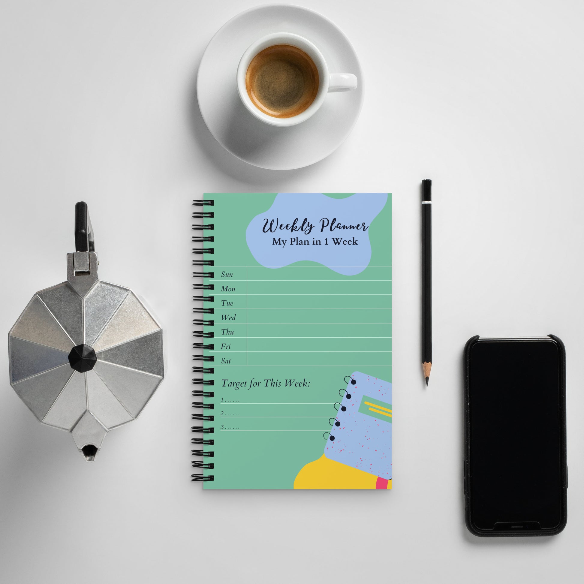 Daily Bullet Spiral Notebook