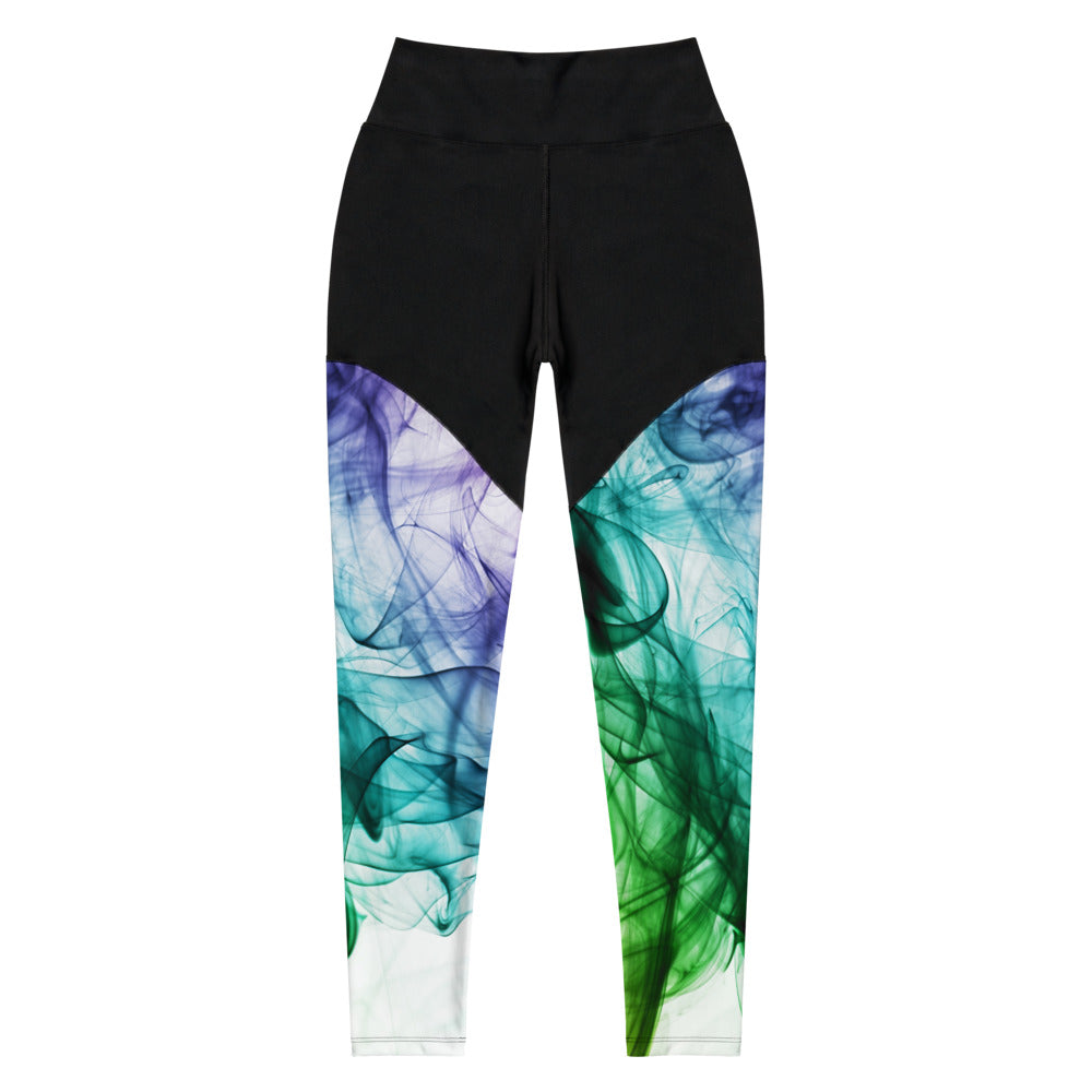 Women's Gym Tights & Sports Leggings Colour Smoke
