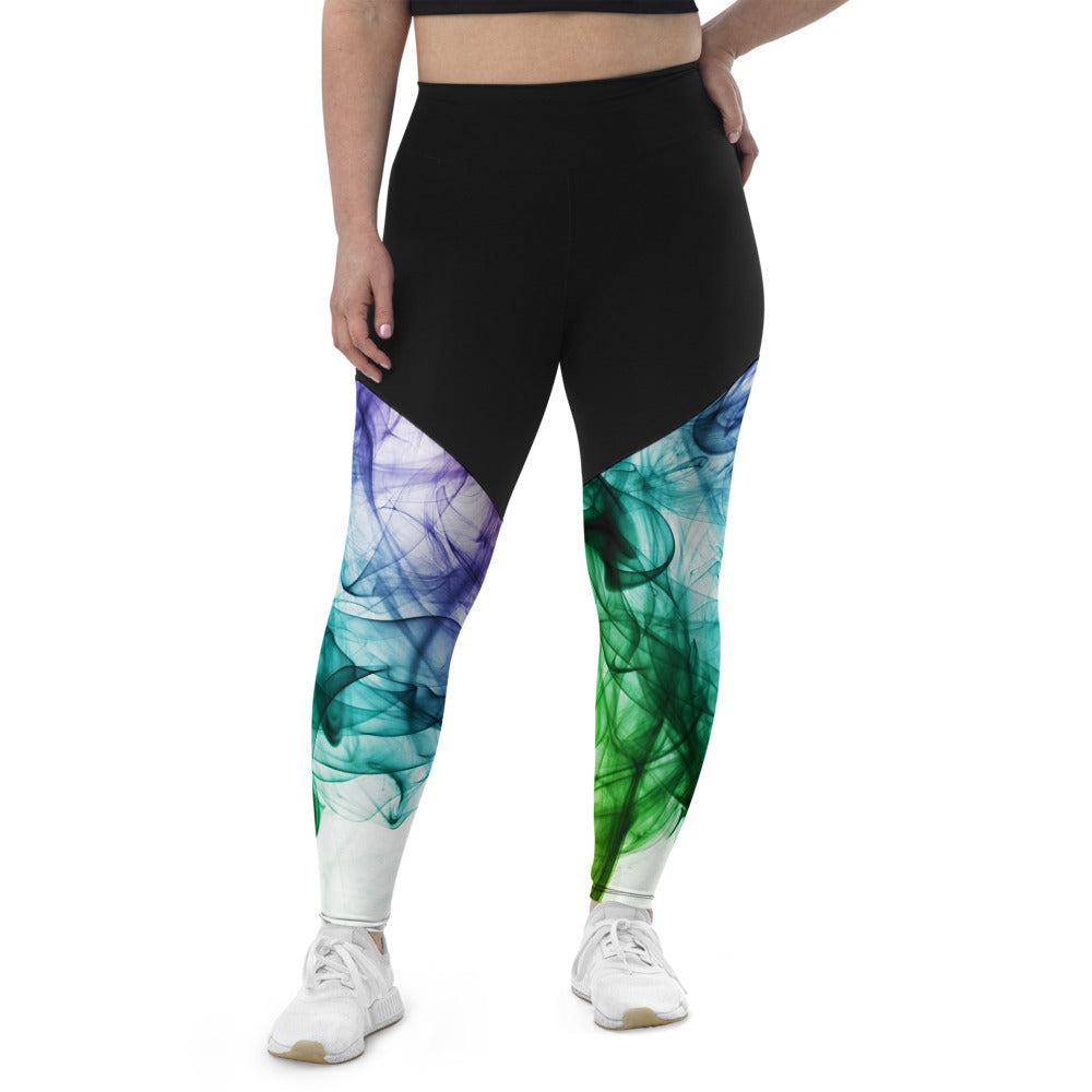 Women's Gym Tights & Sports Leggings Colour Smoke