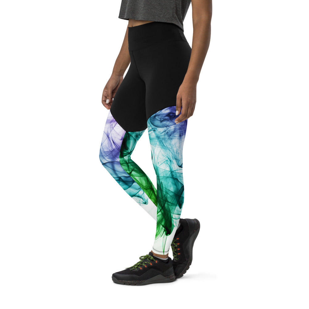 Women's Gym Tights & Sports Leggings Colour Smoke