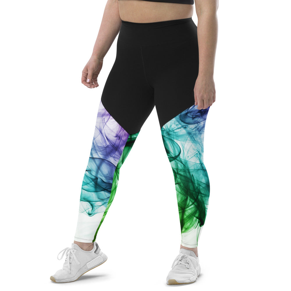 Women's Gym Tights & Sports Leggings Colour Smoke