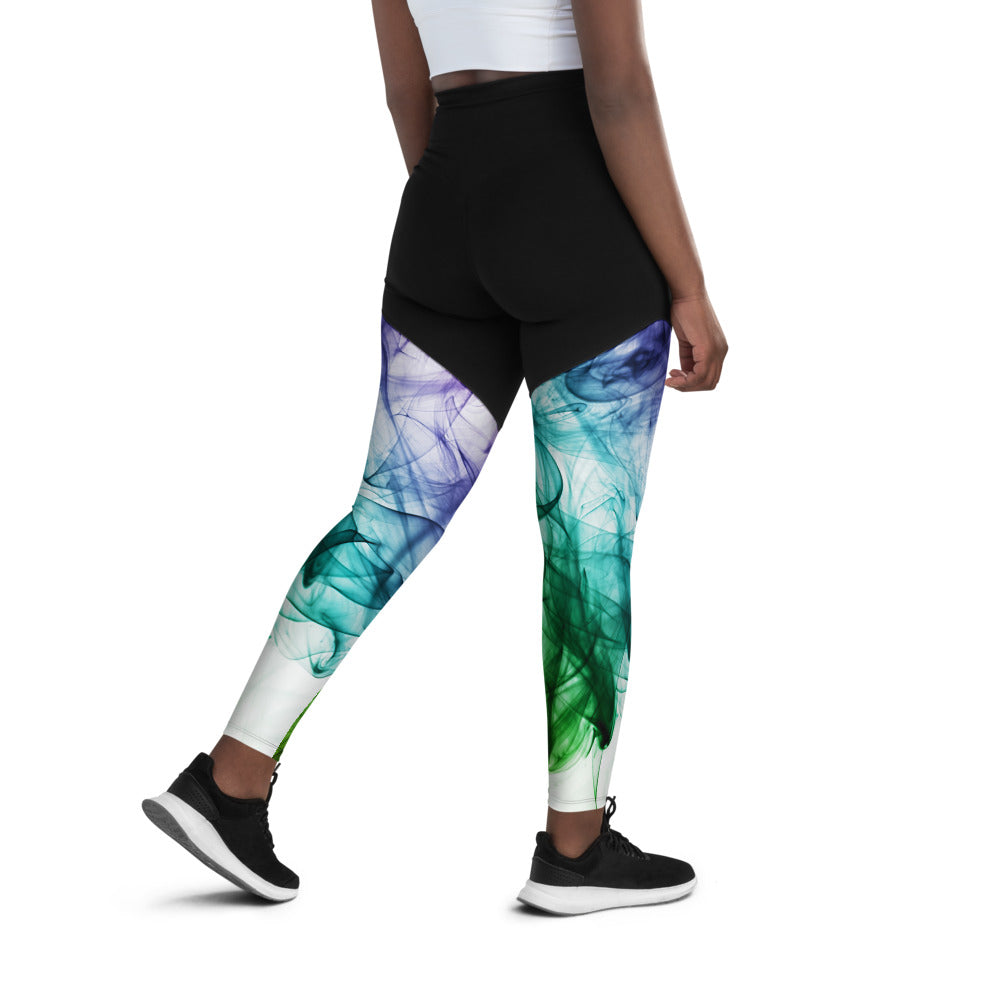 Women's Gym Tights & Sports Leggings Colour Smoke