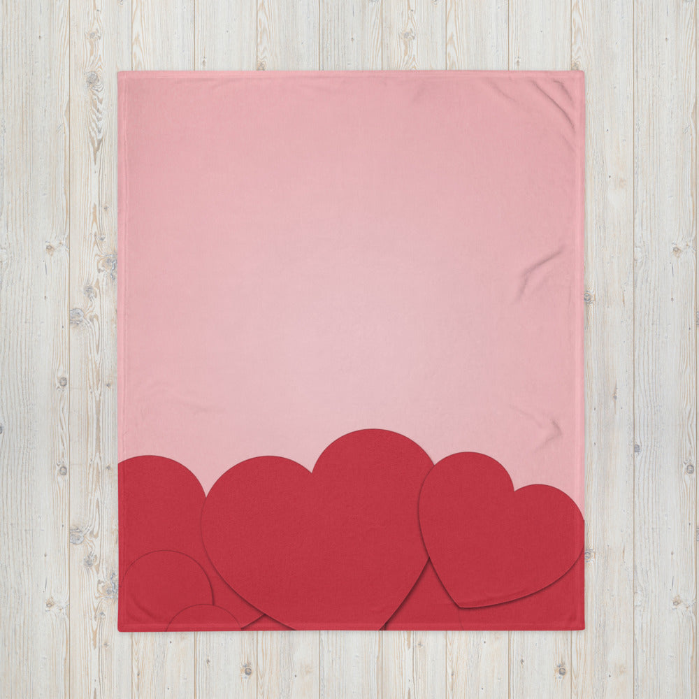 Hearts Throw Blanket