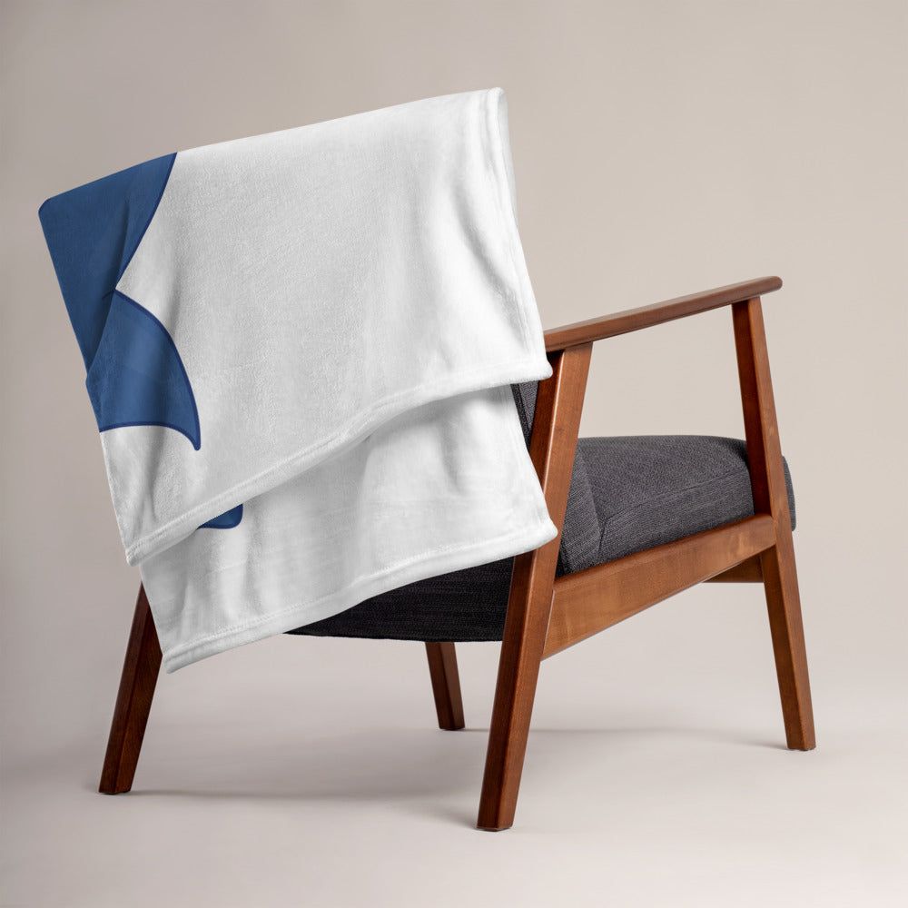 Generous Throw Blanket. Whale!