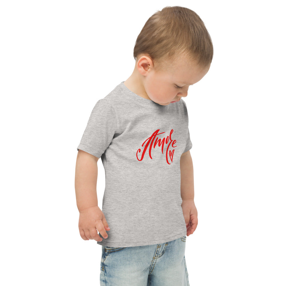 Amore Handwritten Toddler Jersey T-shirt