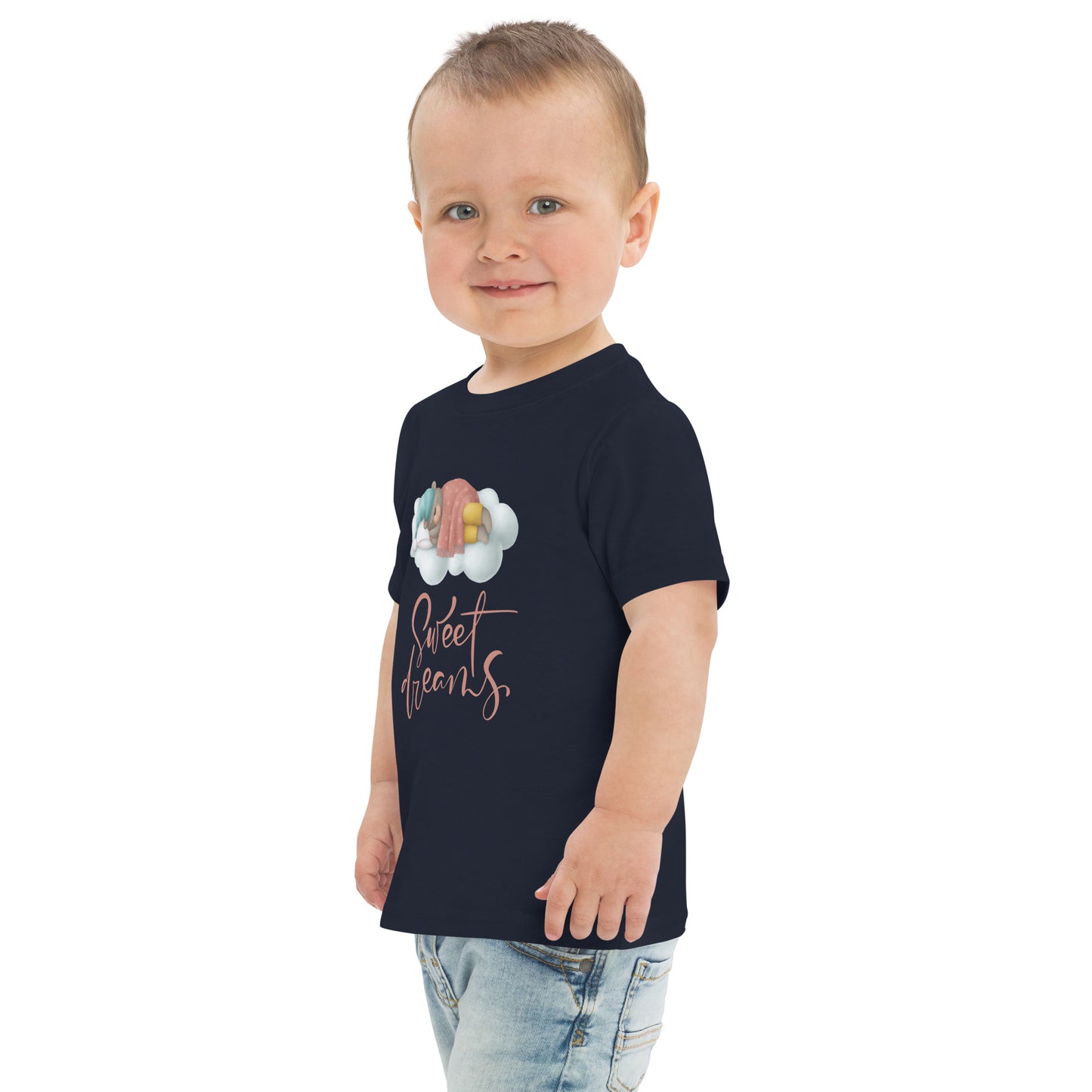 Unisex Toddler Jersey T-shirt Sweet Dreams. Printed Front & Back!