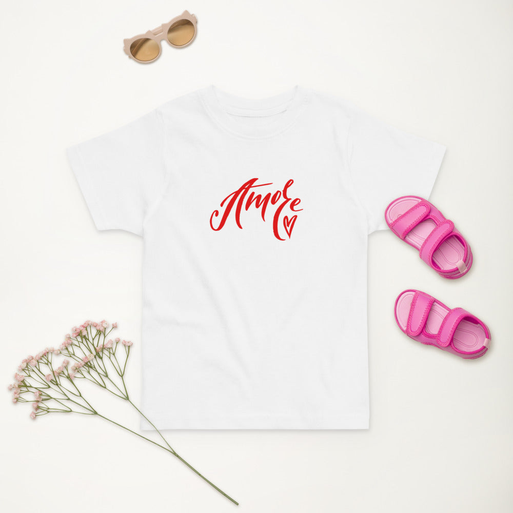 Amore Handwritten Toddler Jersey T-shirt