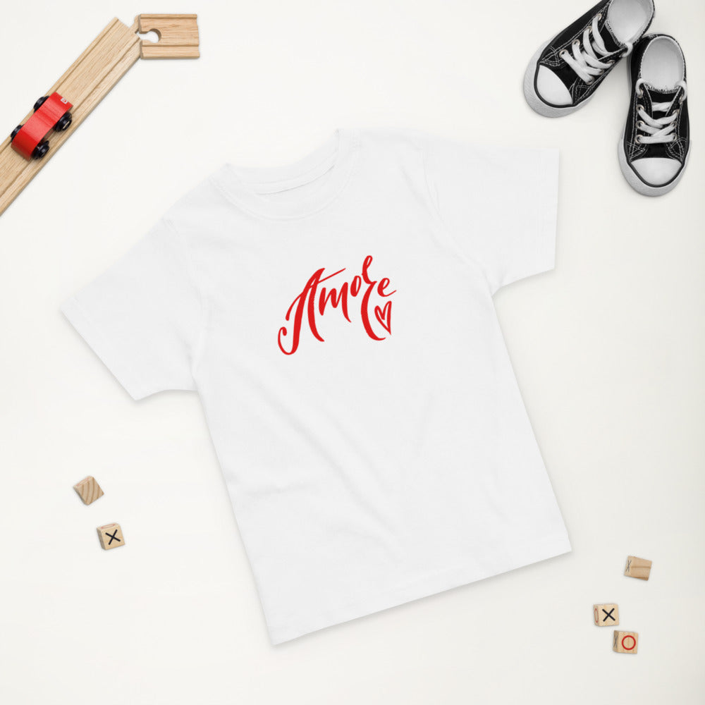 Amore Handwritten Toddler Jersey T-shirt