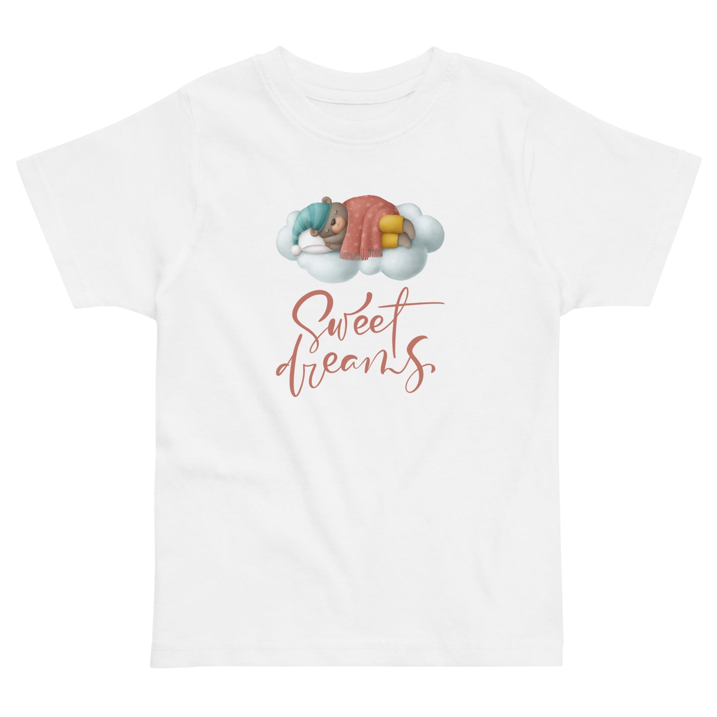 Unisex Toddler Jersey T-shirt Sweet Dreams. Printed Front & Back!