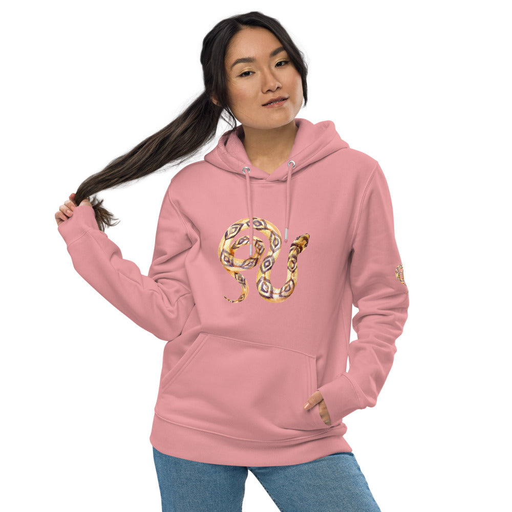 Comfortable Unisex Essential Eco Hoodie Snake Perfect for the Eco-Conscious Buyer