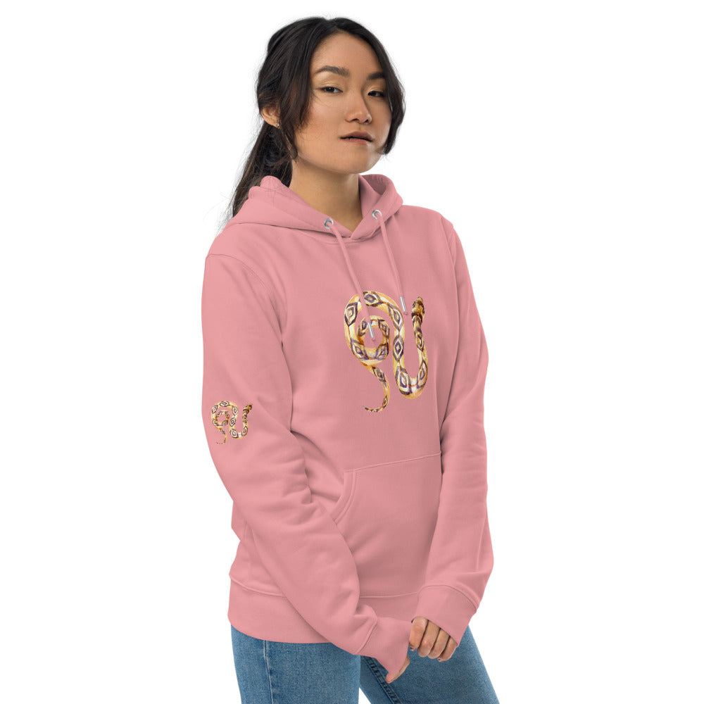 Comfortable Unisex Essential Eco Hoodie Snake Perfect for the Eco-Conscious Buyer