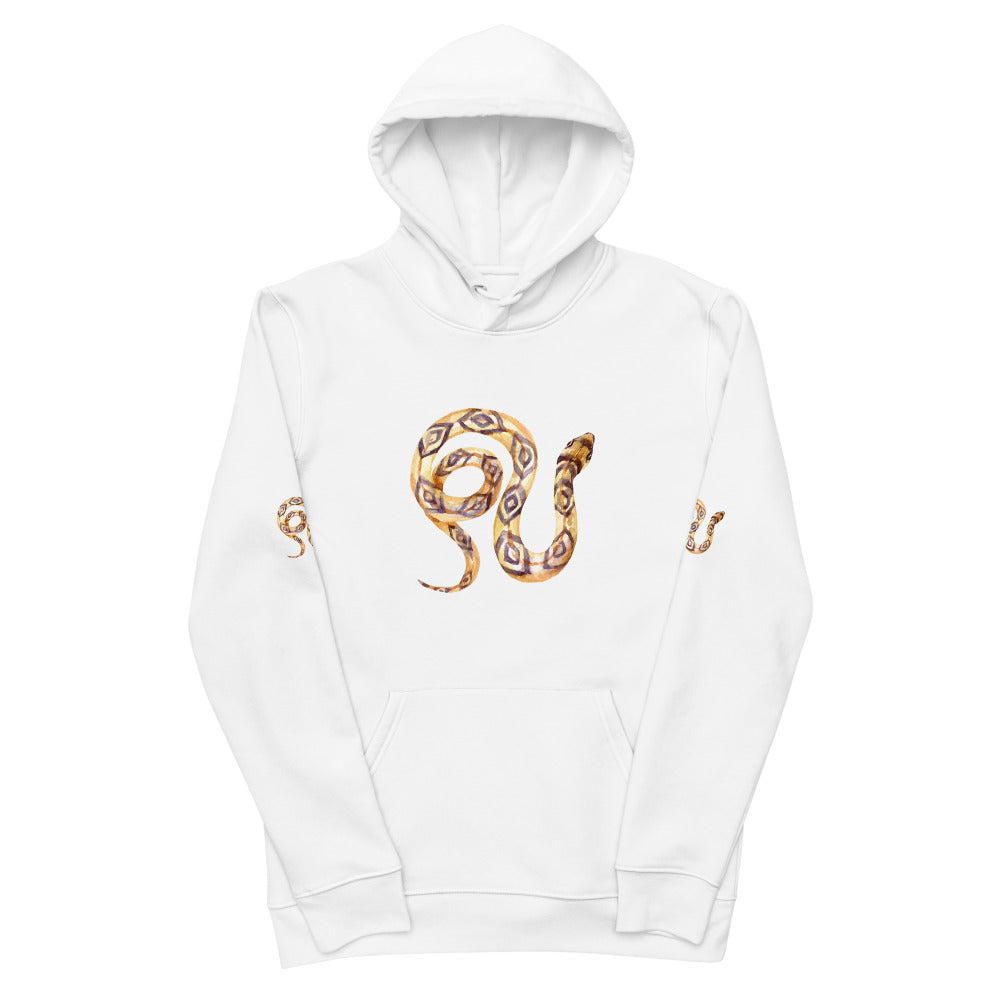 Comfortable Unisex Essential Eco Hoodie Snake Perfect for the Eco-Conscious Buyer