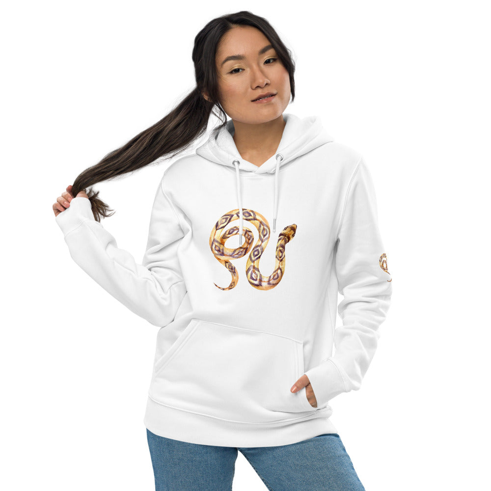 Comfortable Unisex Essential Eco Hoodie Snake Perfect for the Eco-Conscious Buyer
