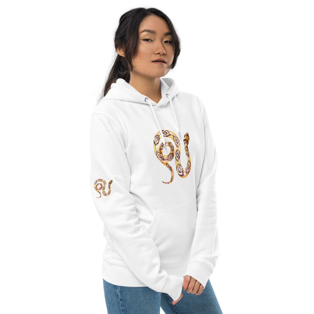Comfortable Unisex Essential Eco Hoodie Snake Perfect for the Eco-Conscious Buyer