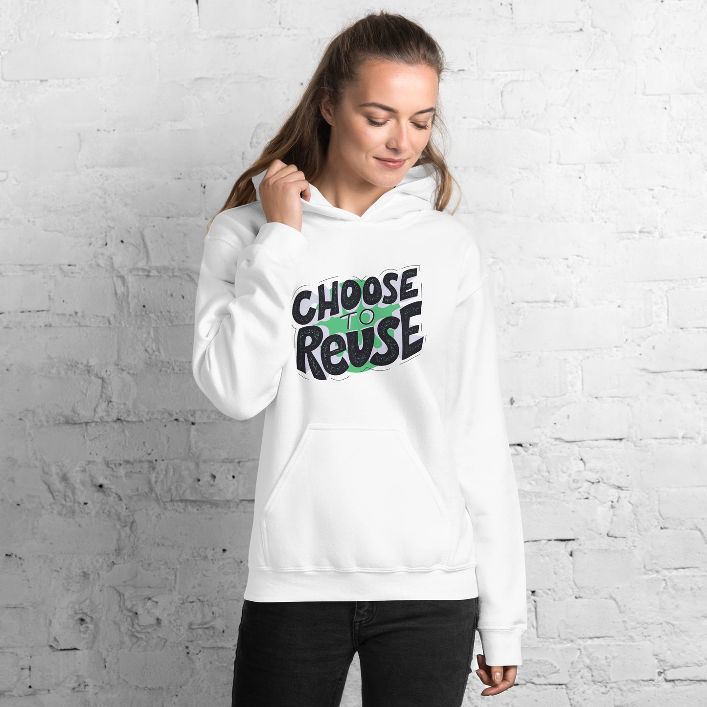 Unisex Essential Hoodie Choose to Reuse