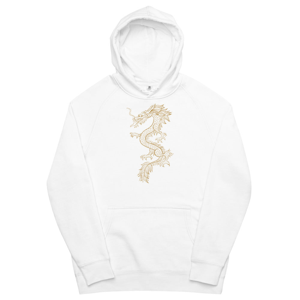 Useful Unisex Kangaroo Pocket Hoodie Chinese Dragon