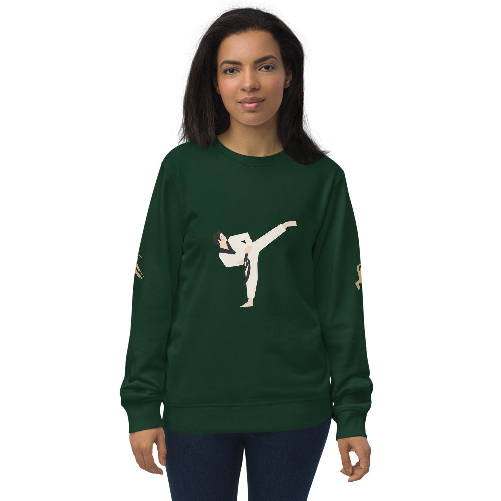 Martial Arts Dragon Unisex Organic Sweatshirt
