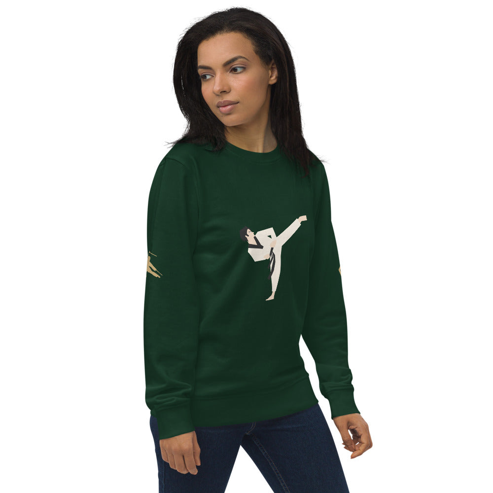 Martial Arts Dragon Unisex Organic Sweatshirt