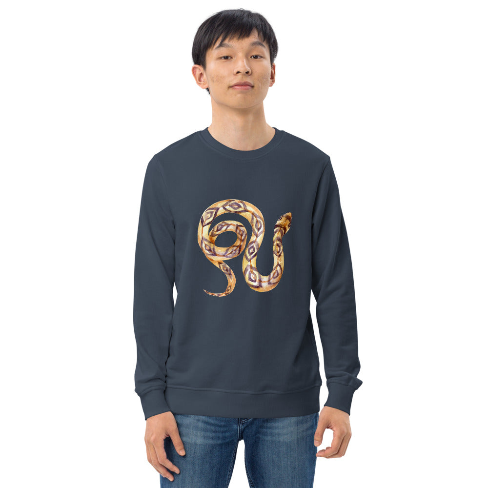 Sustainably Made Unisex Organic Eco Sweatshirt Snake