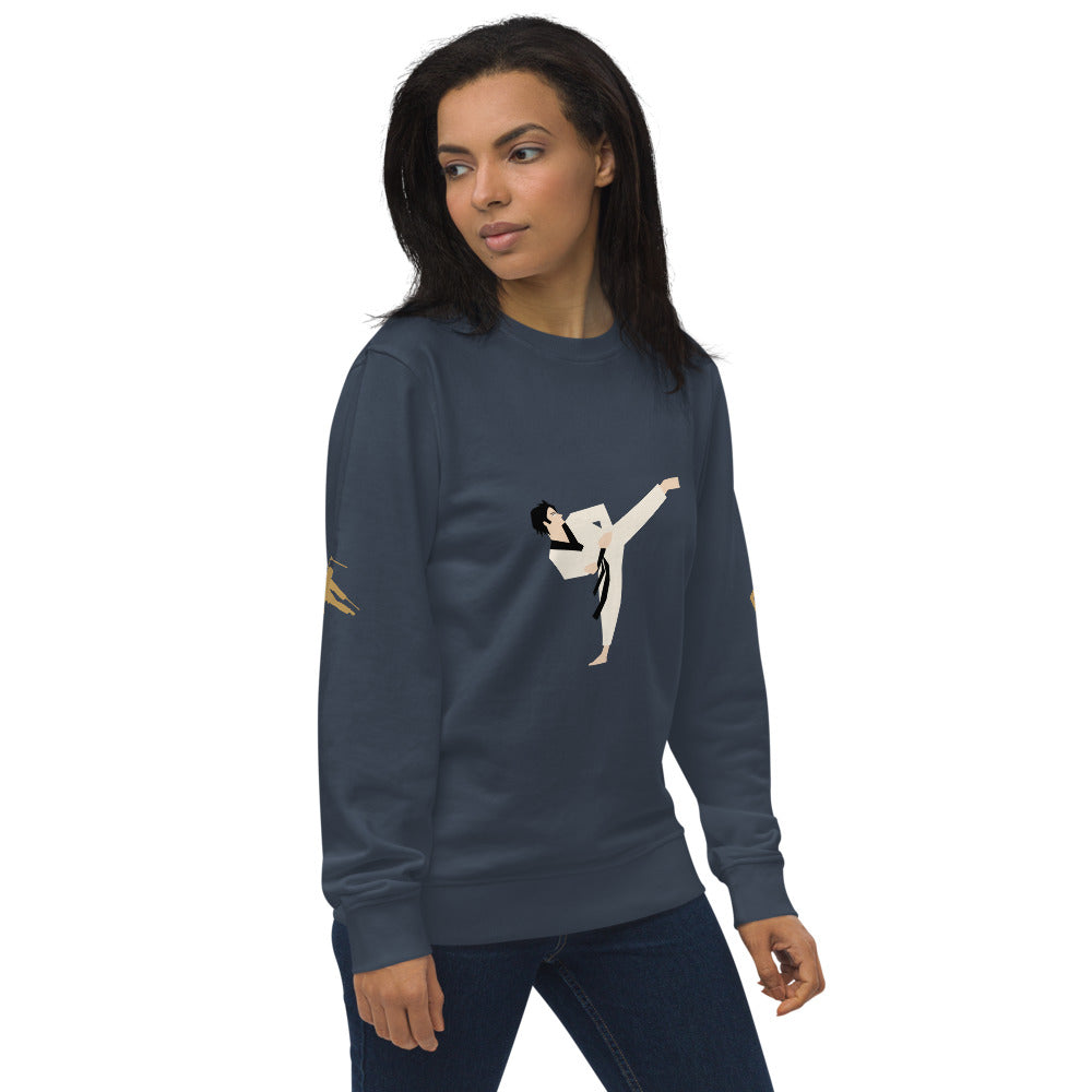 Martial Arts Dragon Unisex Organic Sweatshirt