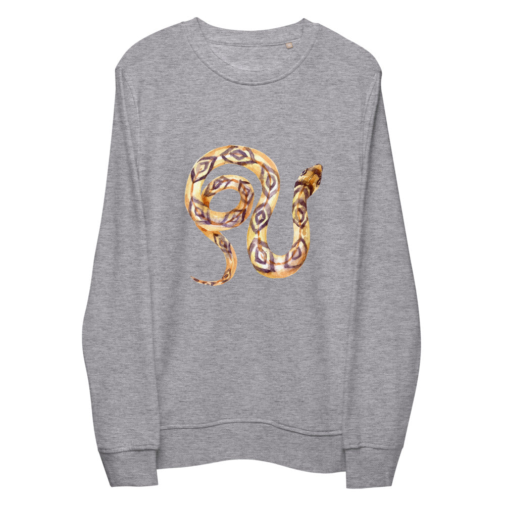 Sustainably Made Unisex Organic Eco Sweatshirt Snake