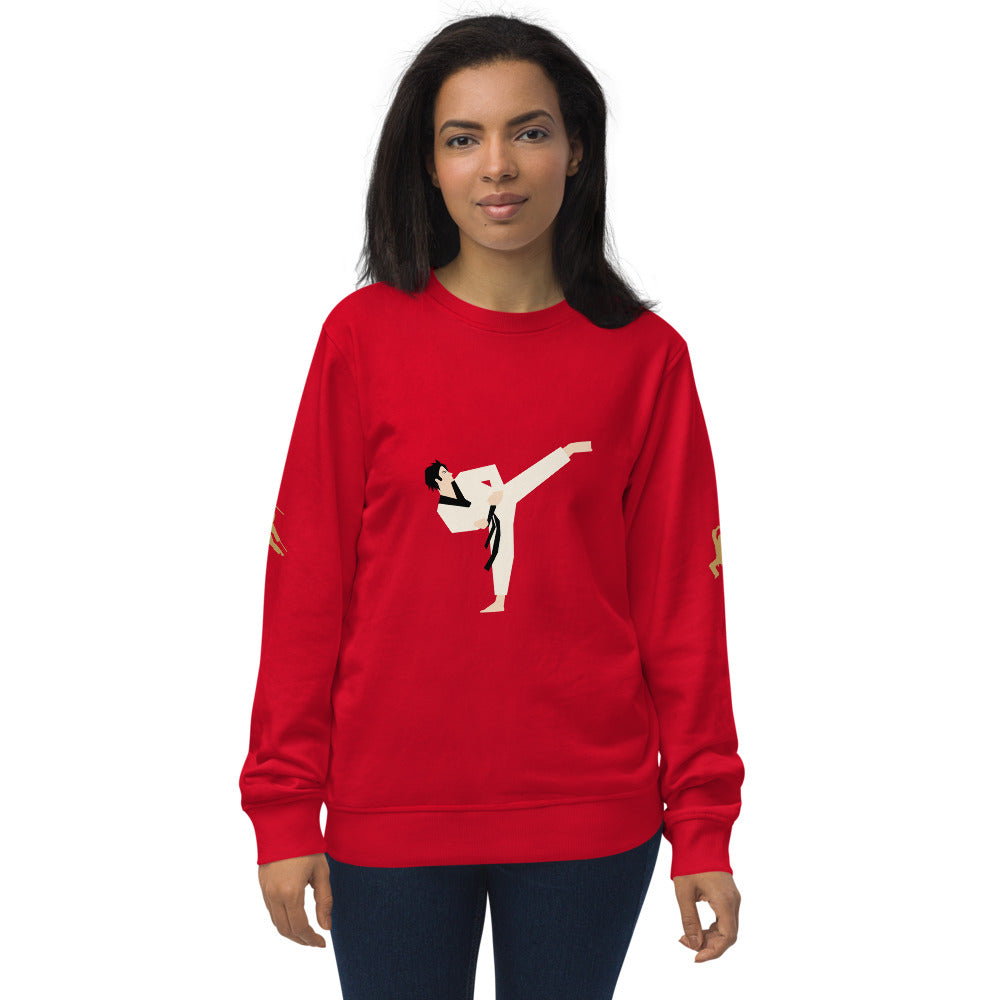 Martial Arts Dragon Unisex Organic Sweatshirt