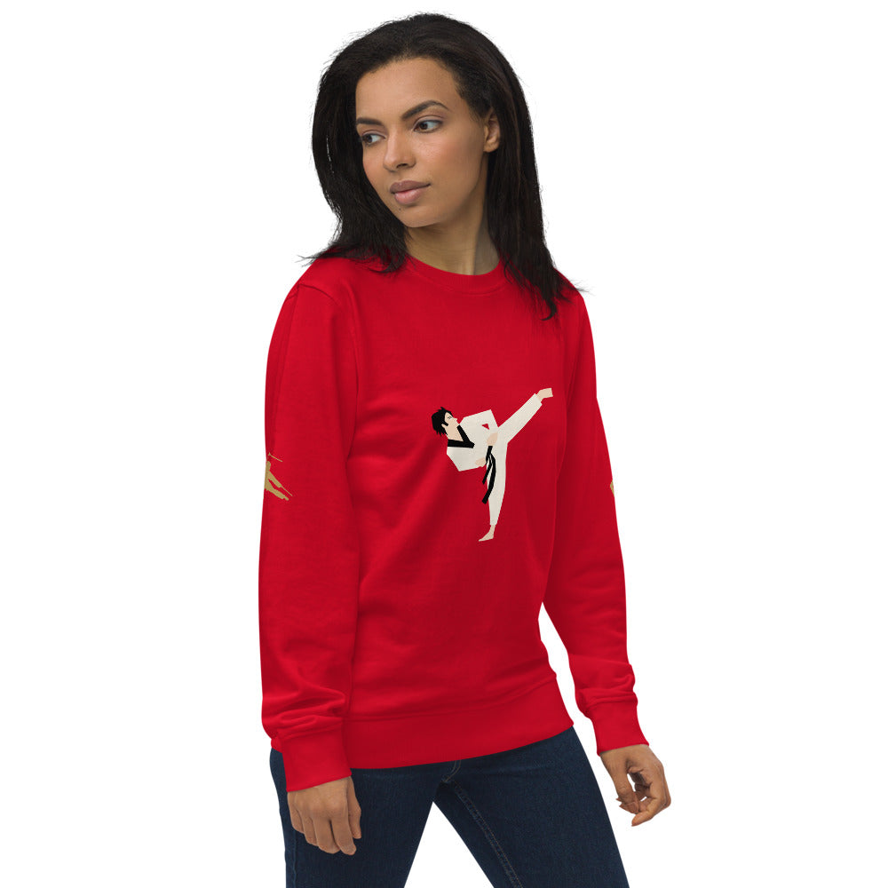 Martial Arts Dragon Unisex Organic Sweatshirt