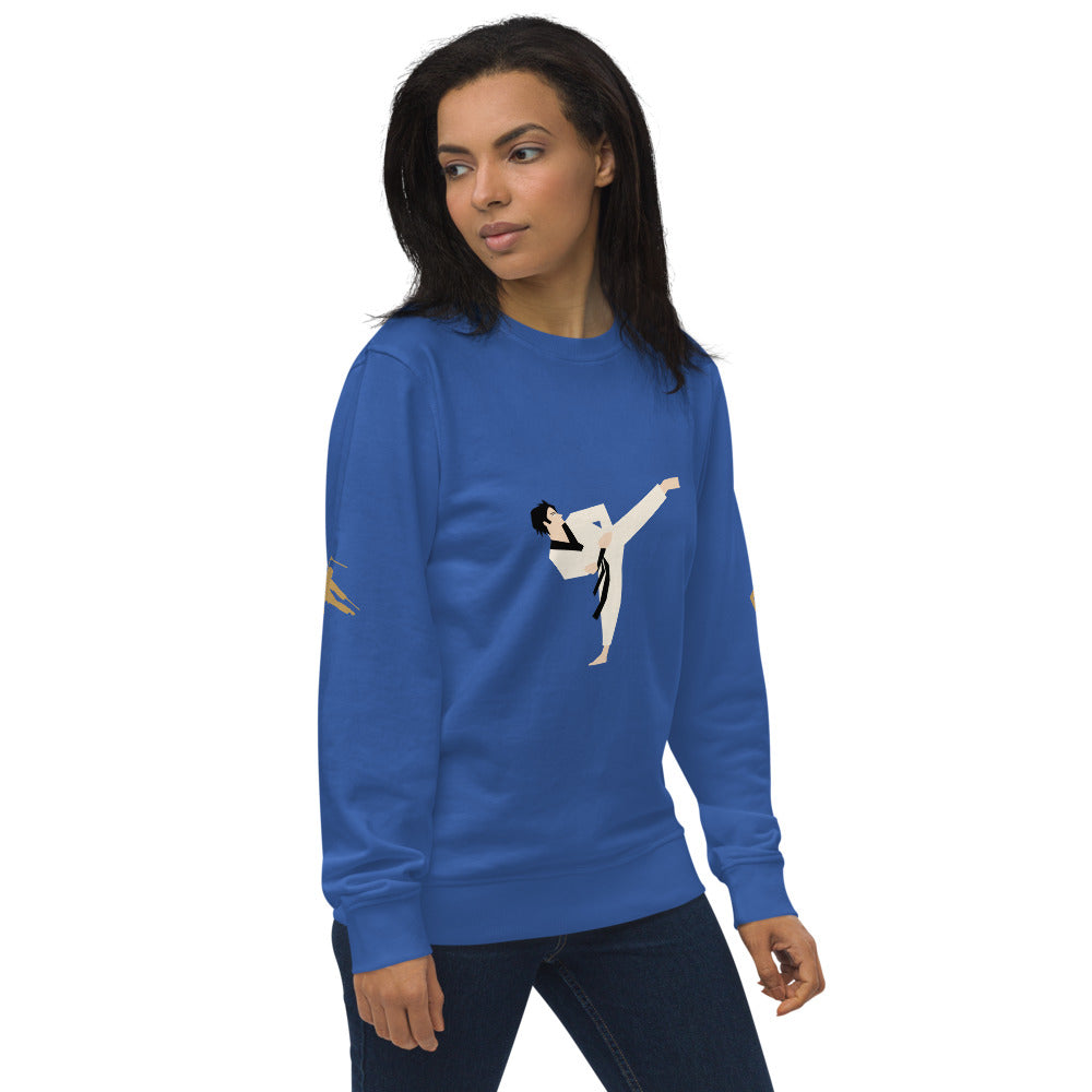 Martial Arts Dragon Unisex Organic Sweatshirt