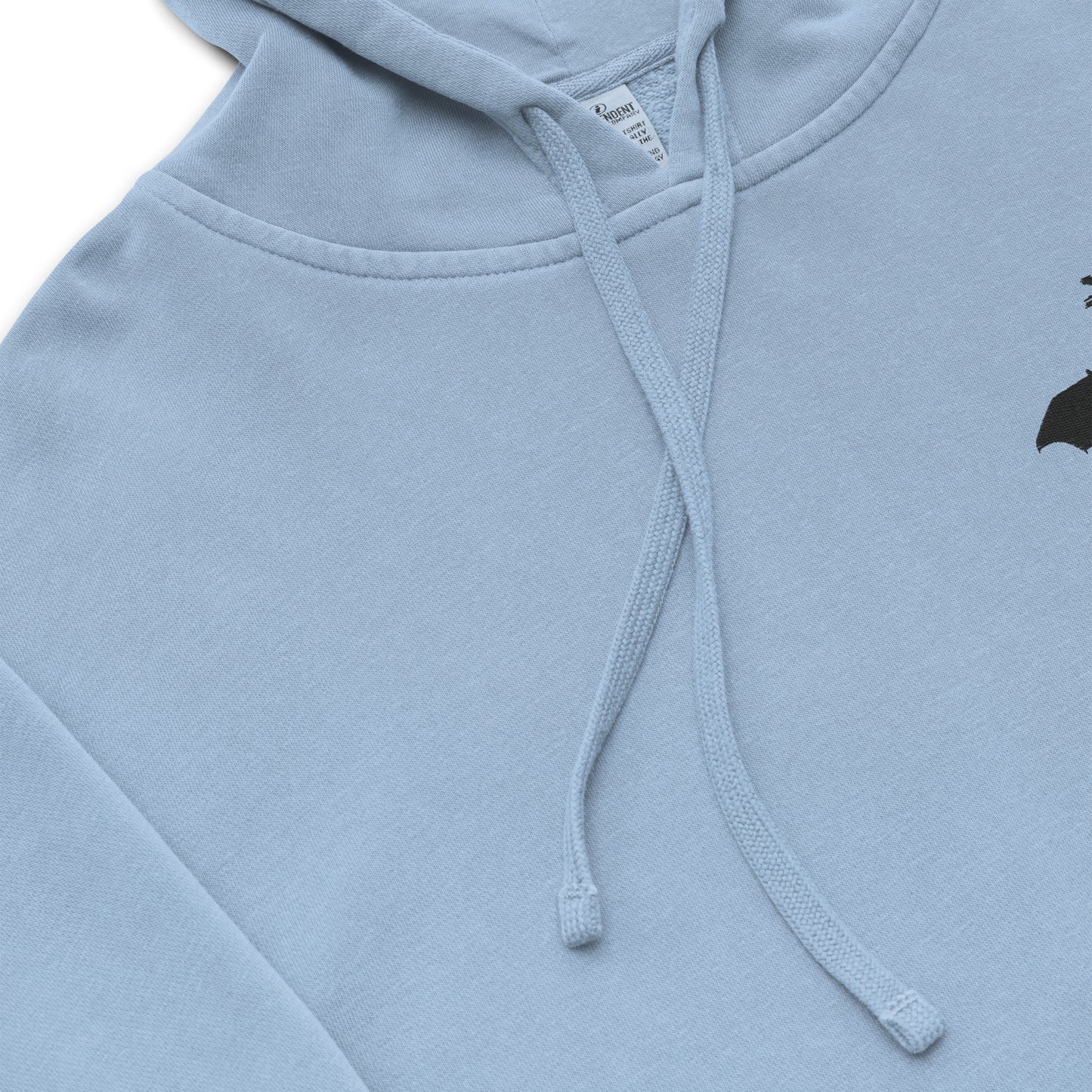 Unisex Embroidered Pigment Dyed Hoodie Dragon