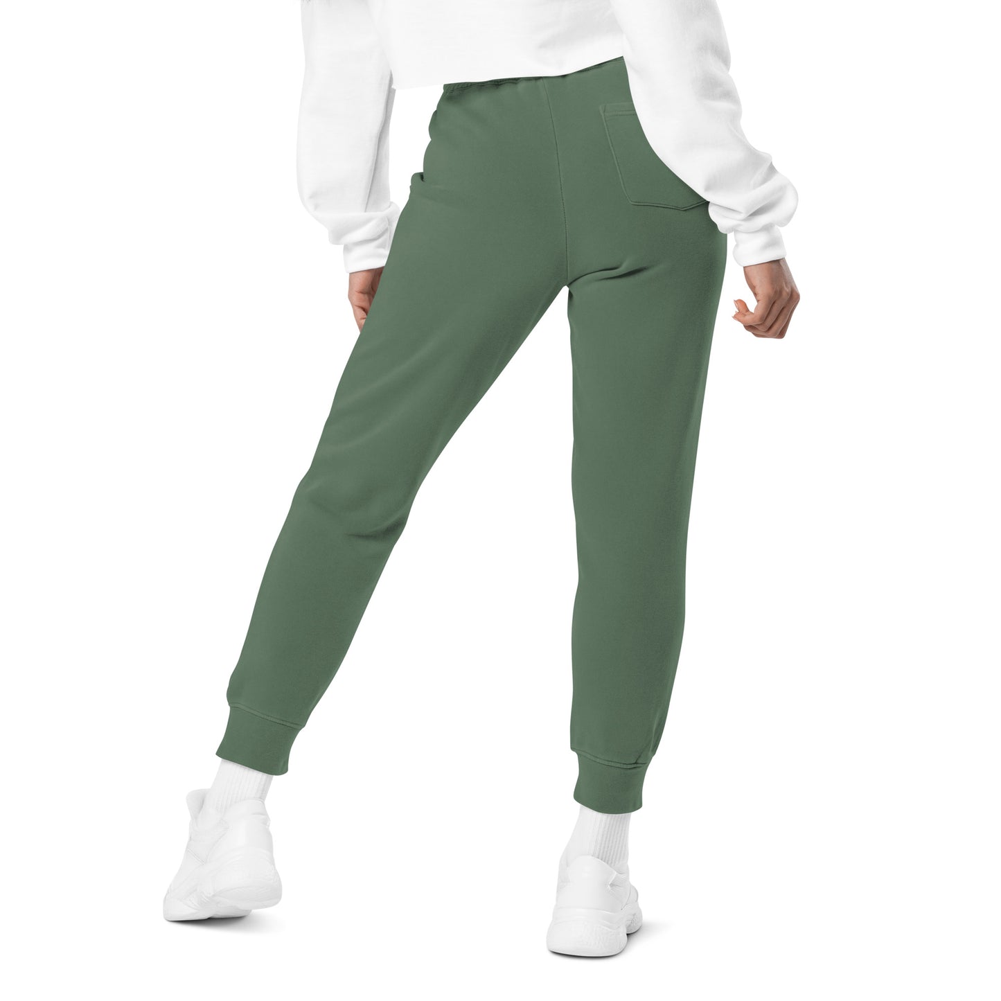 Unisex Embroidered Pigment Dyed Sweatpants Reduce Reuse Recycle