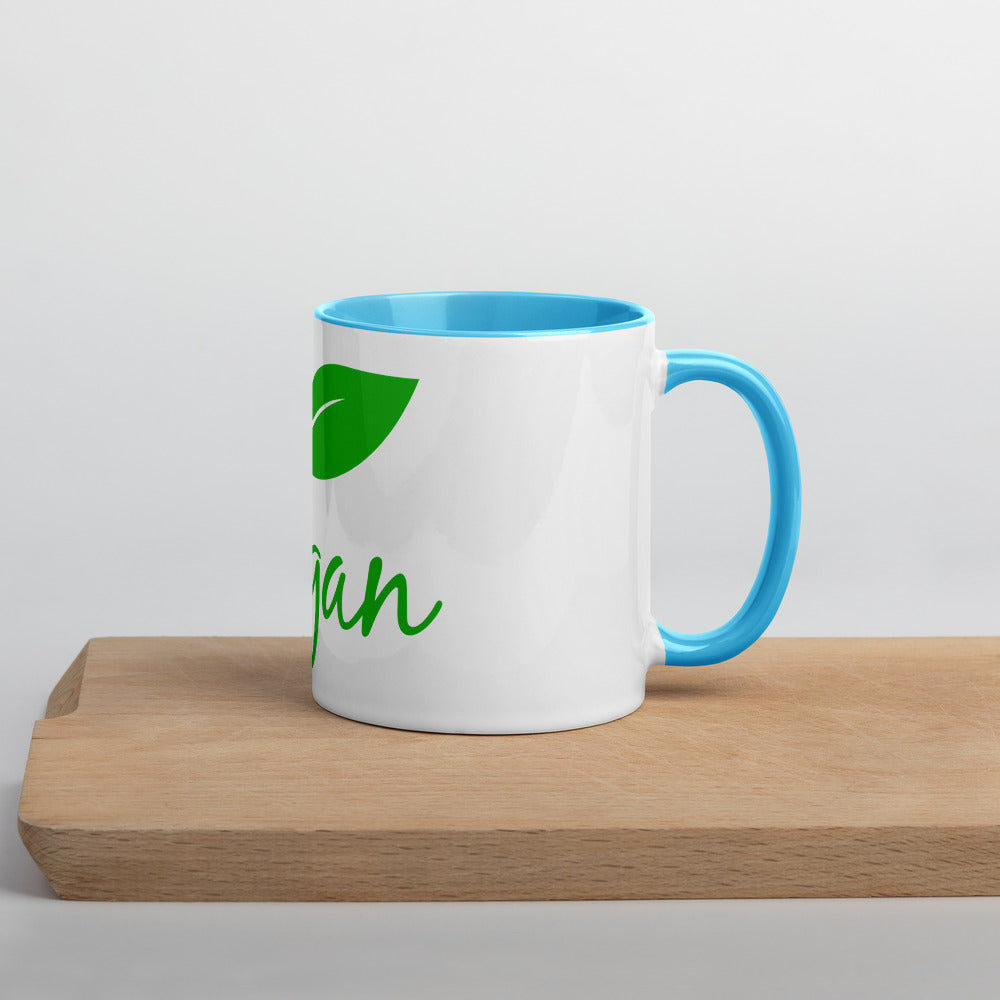 Travel Coffee Mug with Colour Inside. Vegan!