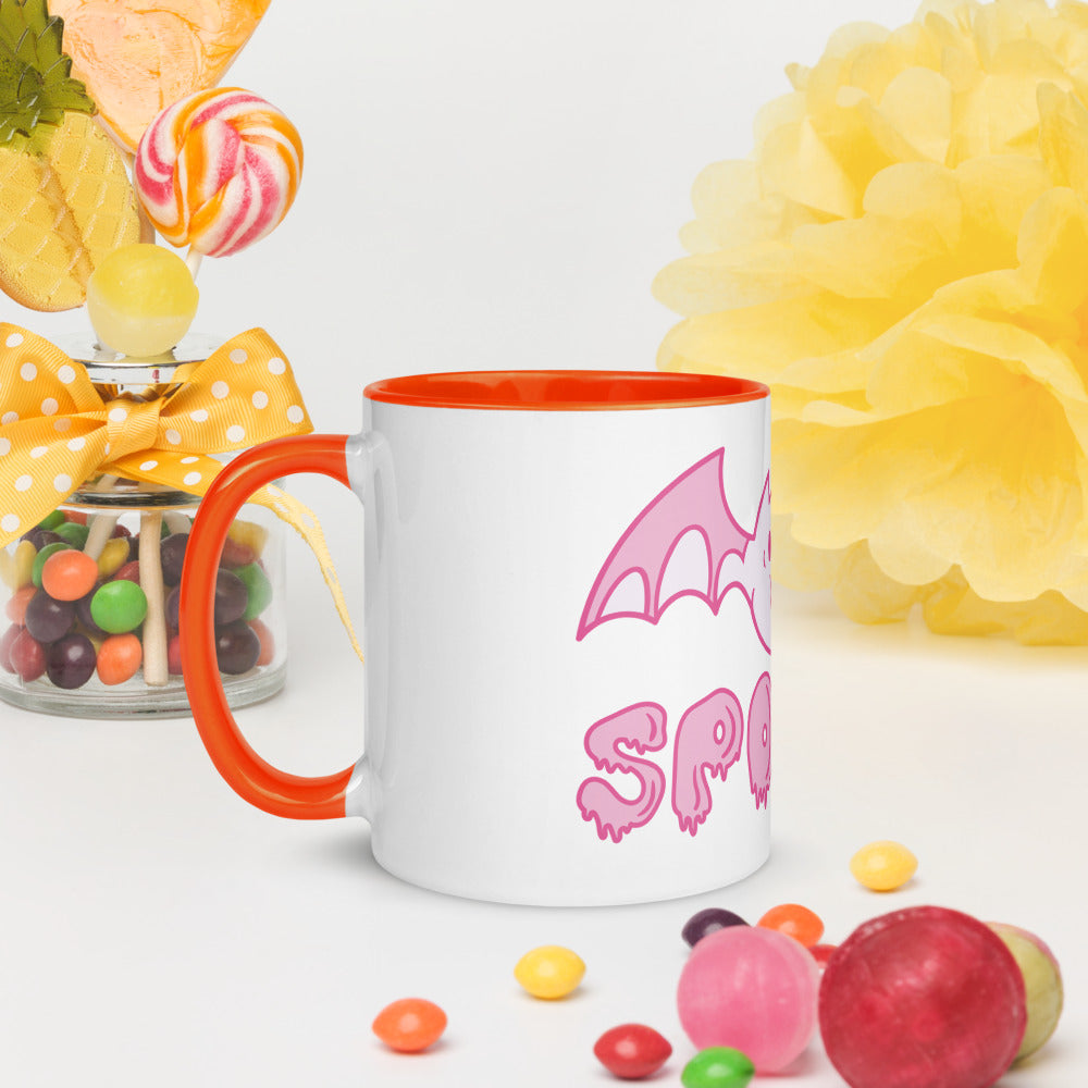 Spooky Pastel Halloween Mug with Colour Inside