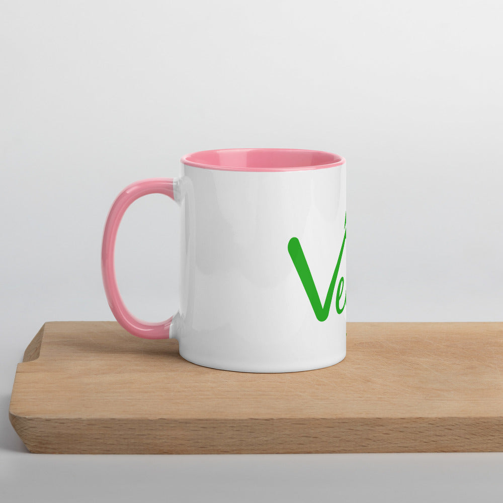 Travel Coffee Mug with Colour Inside. Vegan!