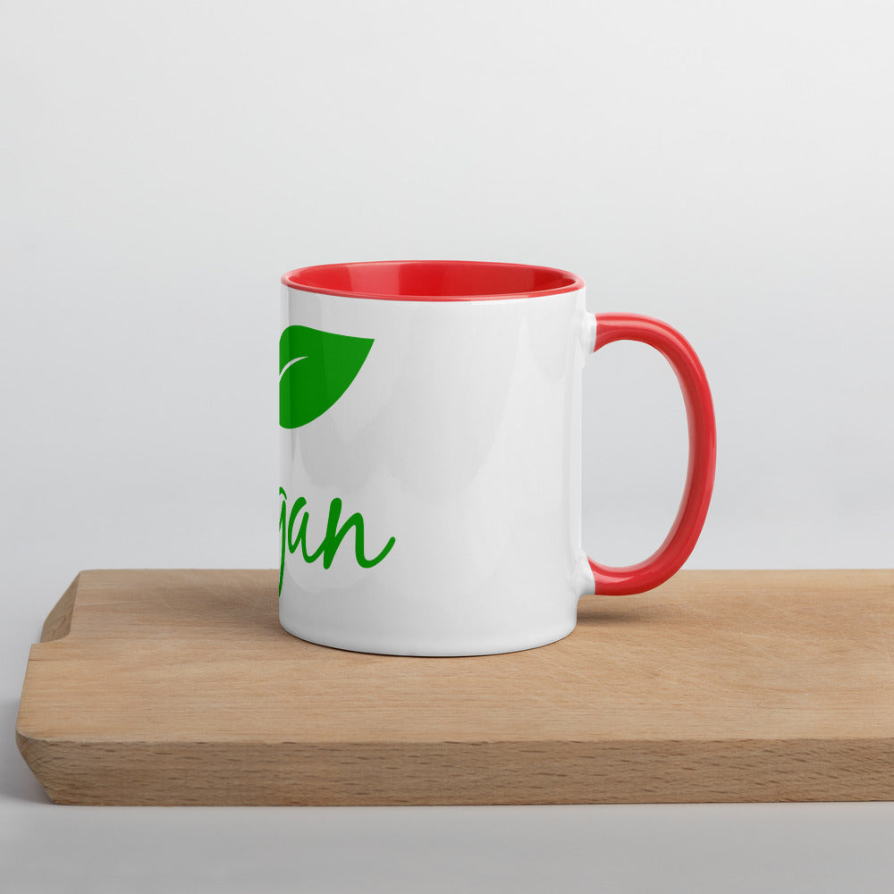 Travel Coffee Mug with Colour Inside. Vegan!