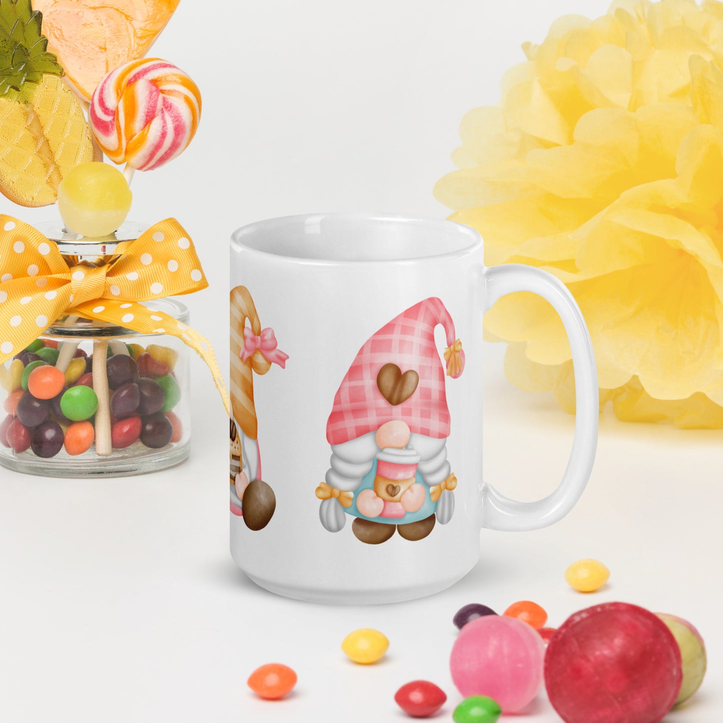 White Glossy Mug Coffee Lover Gift