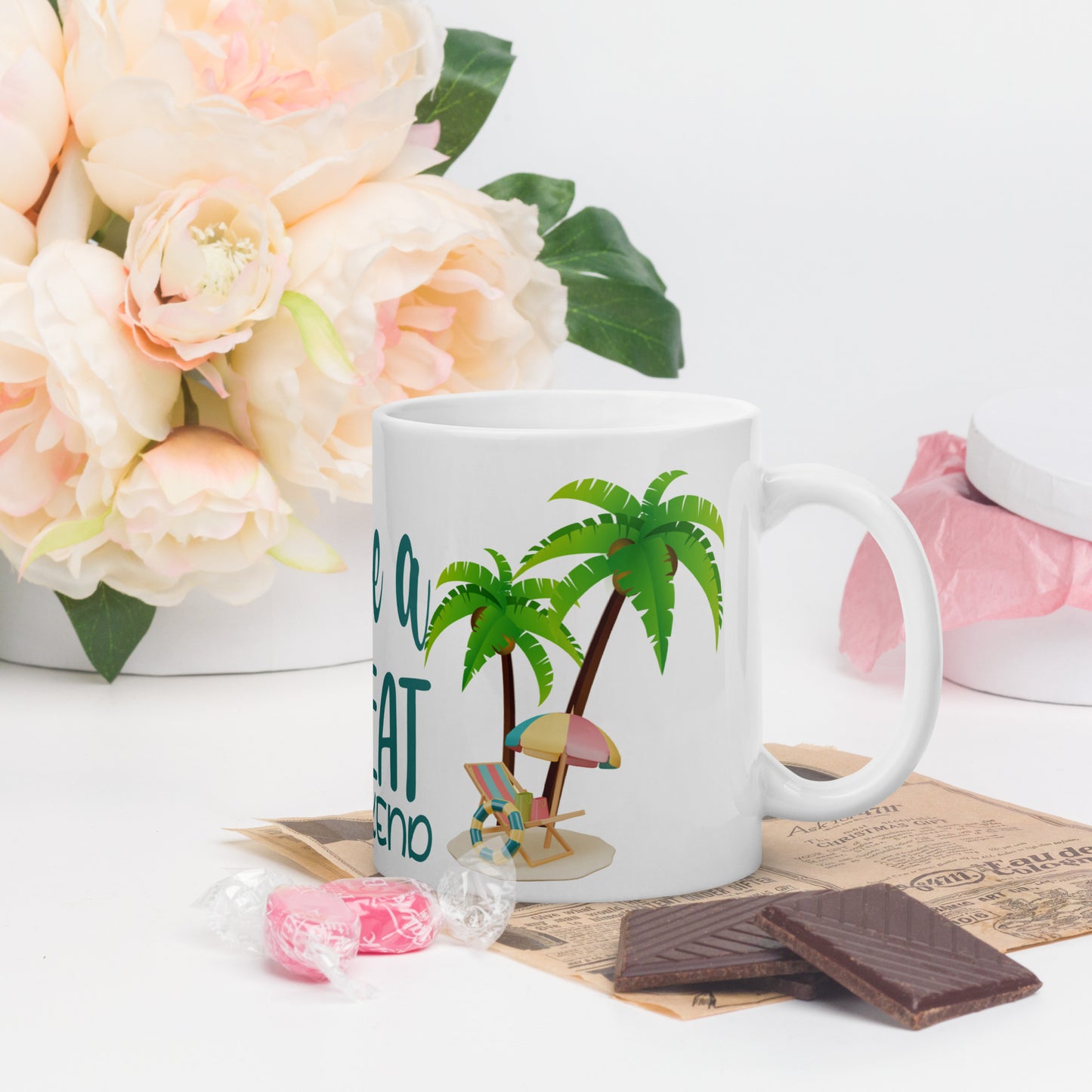 "Have a Great Weekend" White Glossy Mug