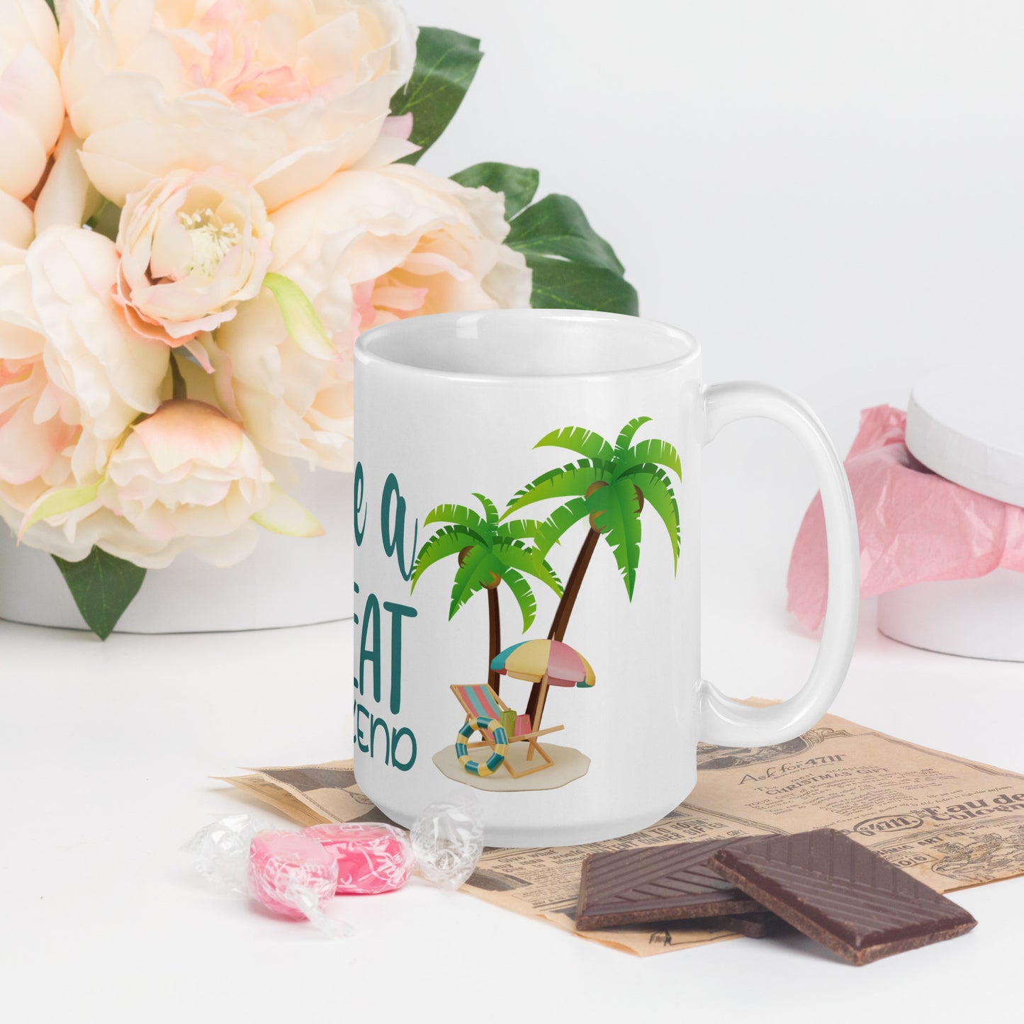 "Have a Great Weekend" White Glossy Mug